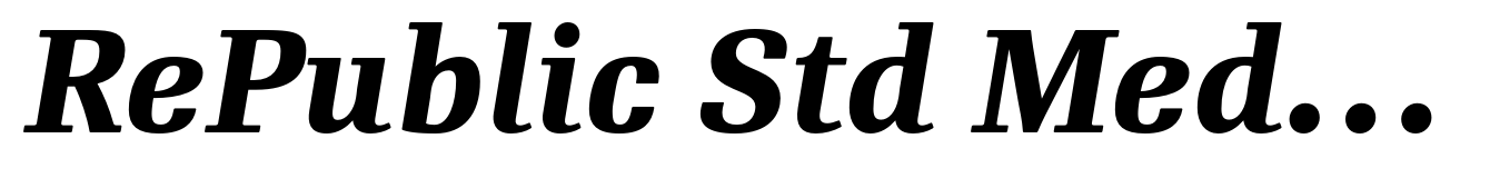 RePublic Std Medium-Bold Italic